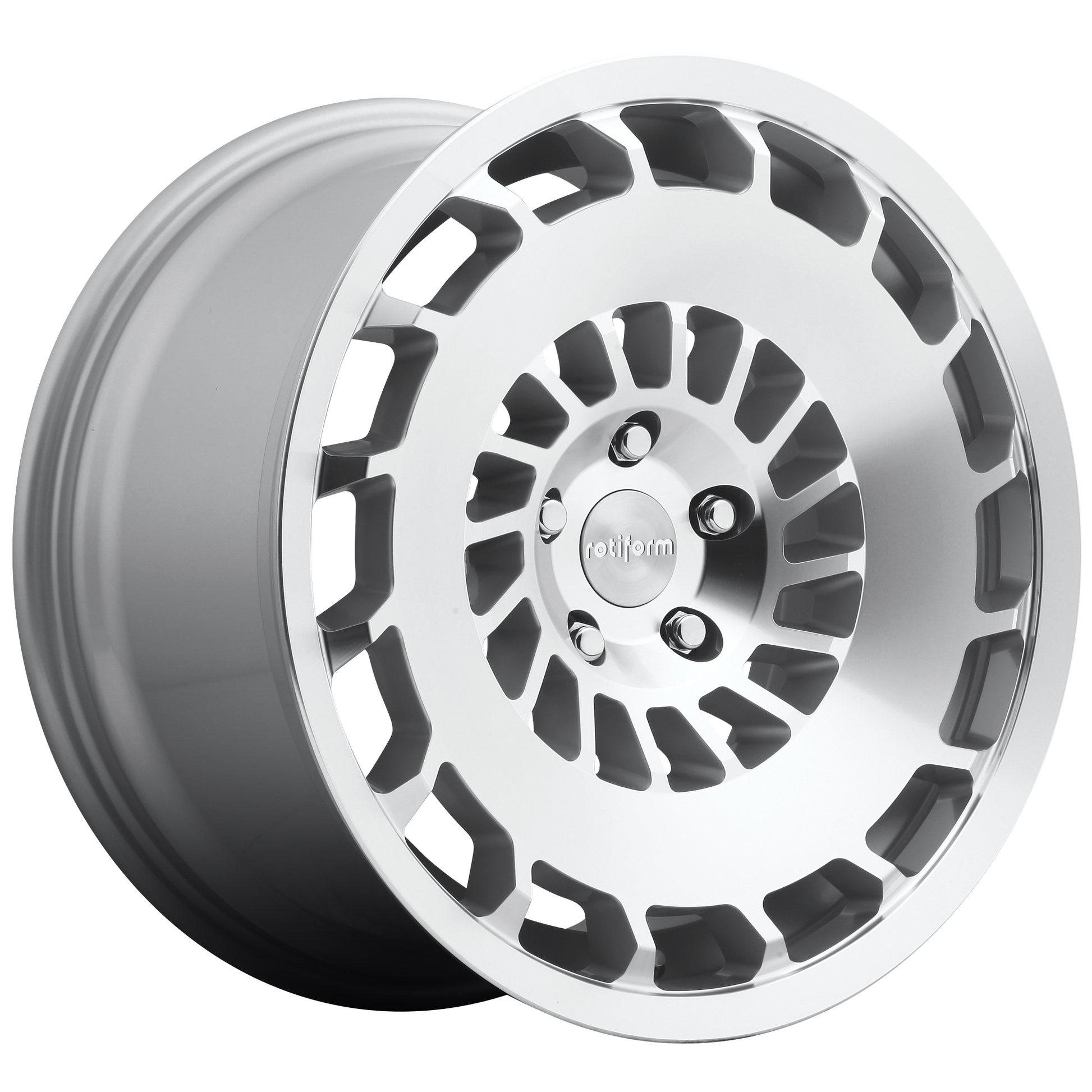 Rotiform 1PC R135 CCV 18x8.5 45 5x112/5x112 GLOSS SILVER MACHINED