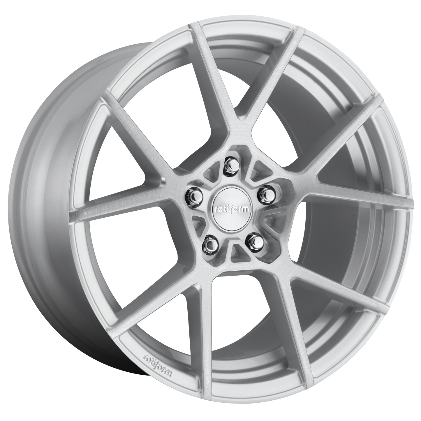 Rotiform 1PC R138 KPS 19X8.5 45 5X112 GLOSS SILVER BRUSHED