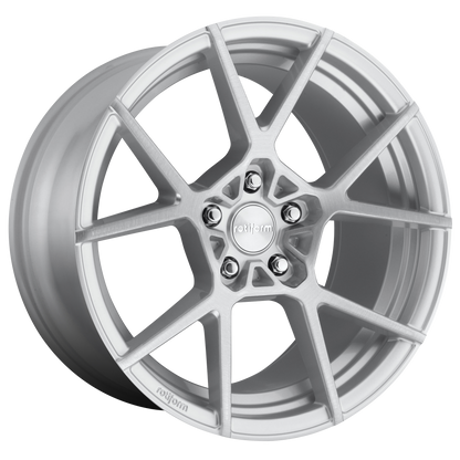 Rotiform 1PC R138 KPS 19X8.5 45 5X112 GLOSS SILVER BRUSHED