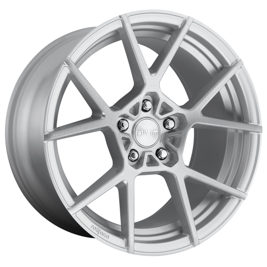 Rotiform 1PC R138 KPS 19X8.5 45 5X112 GLOSS SILVER BRUSHED
