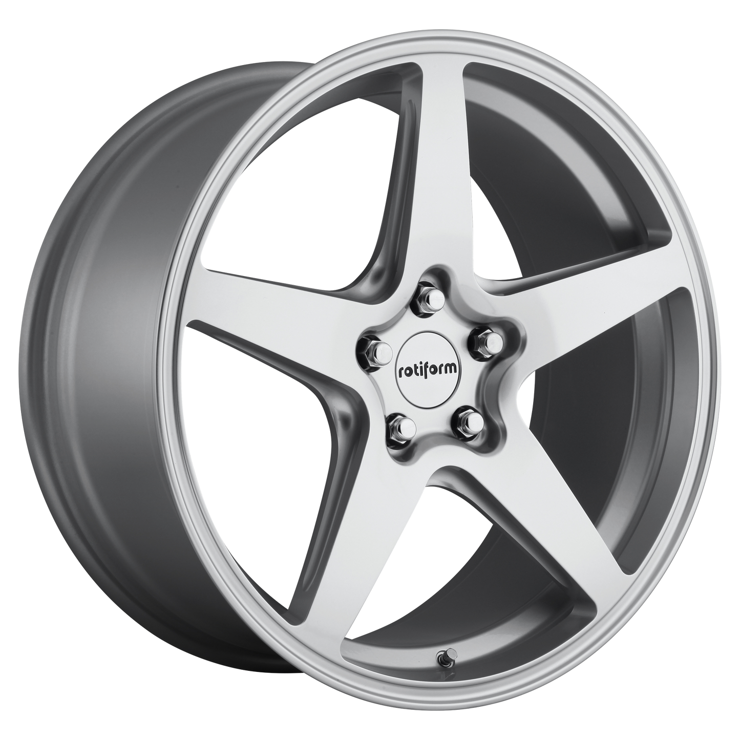 Rotiform 1PC R147 WGR 18X8.5 45 5X112 GLOSS SILVER