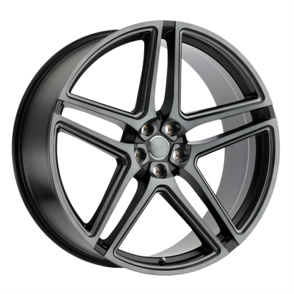 RedBourne CROWN 24X10 35 5X120/5X4.72 MATTE BLACK W/ MACHINED FACE & MILLED SPOKE
