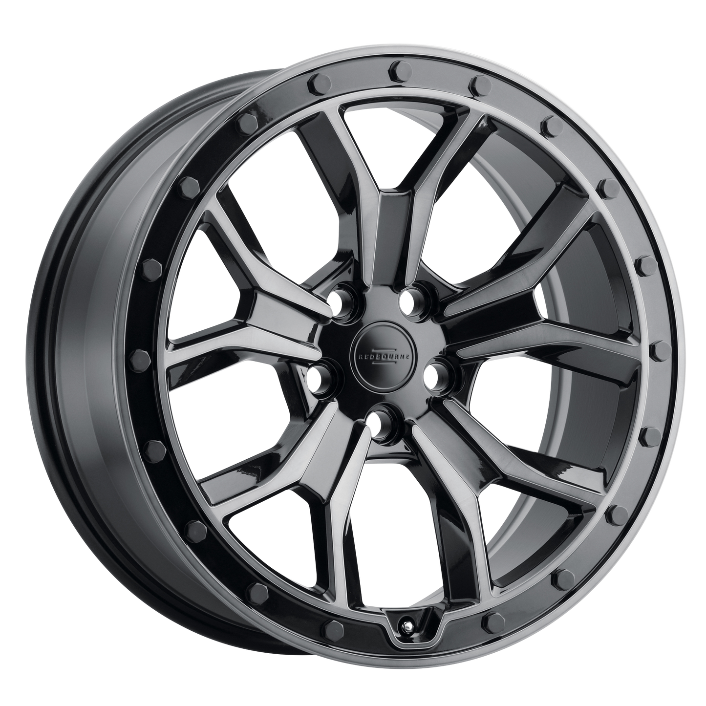 RedBourne MORLAND 20X8.5 25 5X120/5X4.72 GLOSS METALLIC W/ BLACK BRUSHED TINT FACE
