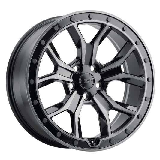 RedBourne MORLAND 20X8.5 25 5X120/5X4.72 GLOSS METALLIC W/ BLACK BRUSHED TINT FACE