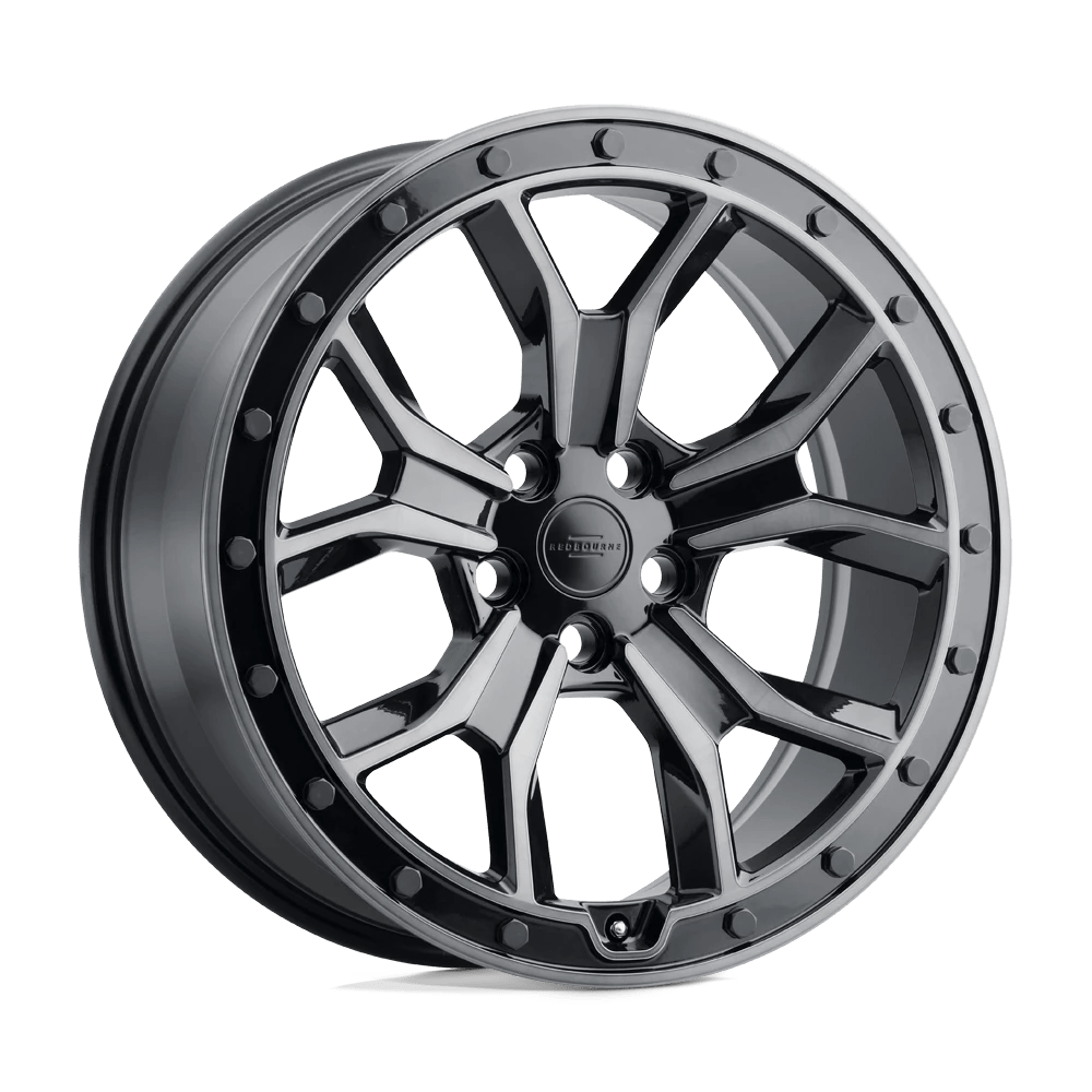 RedBourne MORLAND 18X8.5 25 5X120/5X4.72 GLOSS METALLIC W/ BLACK BRUSHED TINT FACE