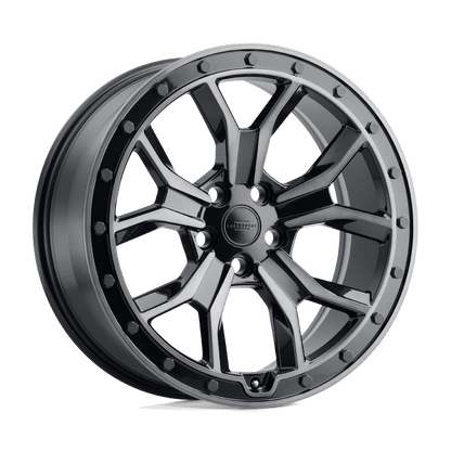 RedBourne MORLAND 18X8.5 25 5X120/5X4.72 GLOSS METALLIC W/ BLACK BRUSHED TINT FACE