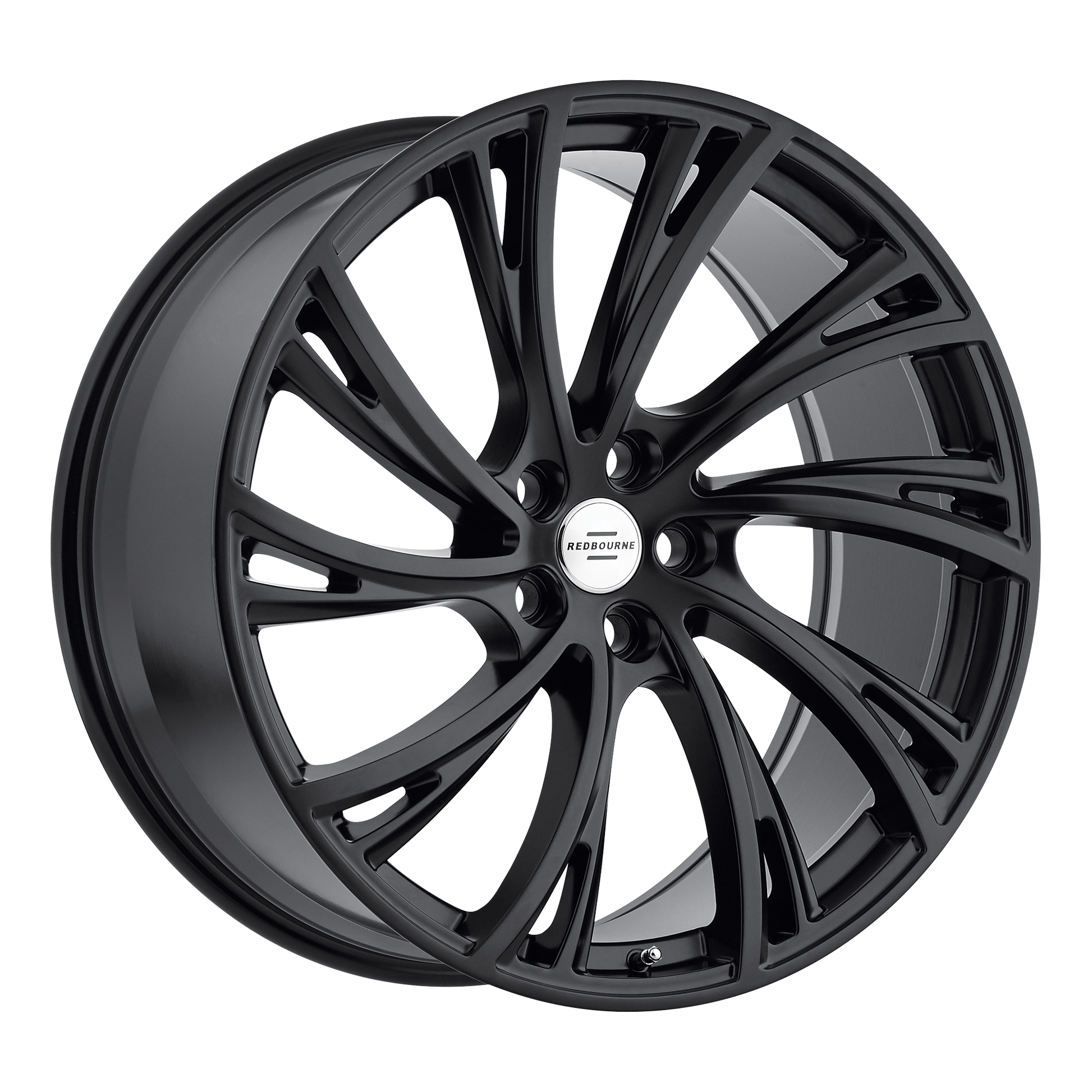 RedBourne NOBLE 20X9.5 32 5X120/5X4.72 DOUBLE BLACK - MATTE BLACK W/ GLOSS BLACK FACE