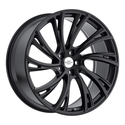 RedBourne NOBLE 22X10 37 5X120/5X4.72 DOUBLE BLACK - MATTE BLACK W/ GLOSS BLACK FACE