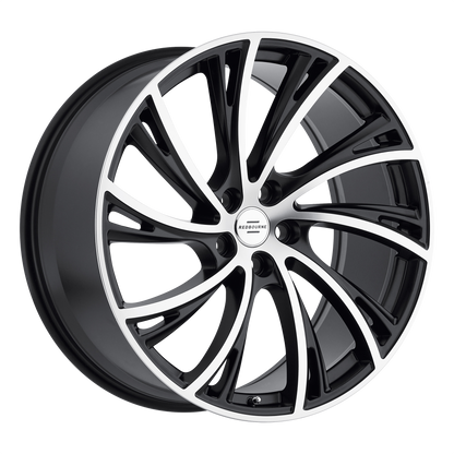 RedBourne NOBLE 20X9.5 32 5X120/5X4.72 MATTE BLACK W/ MATTE MACHINED FACE