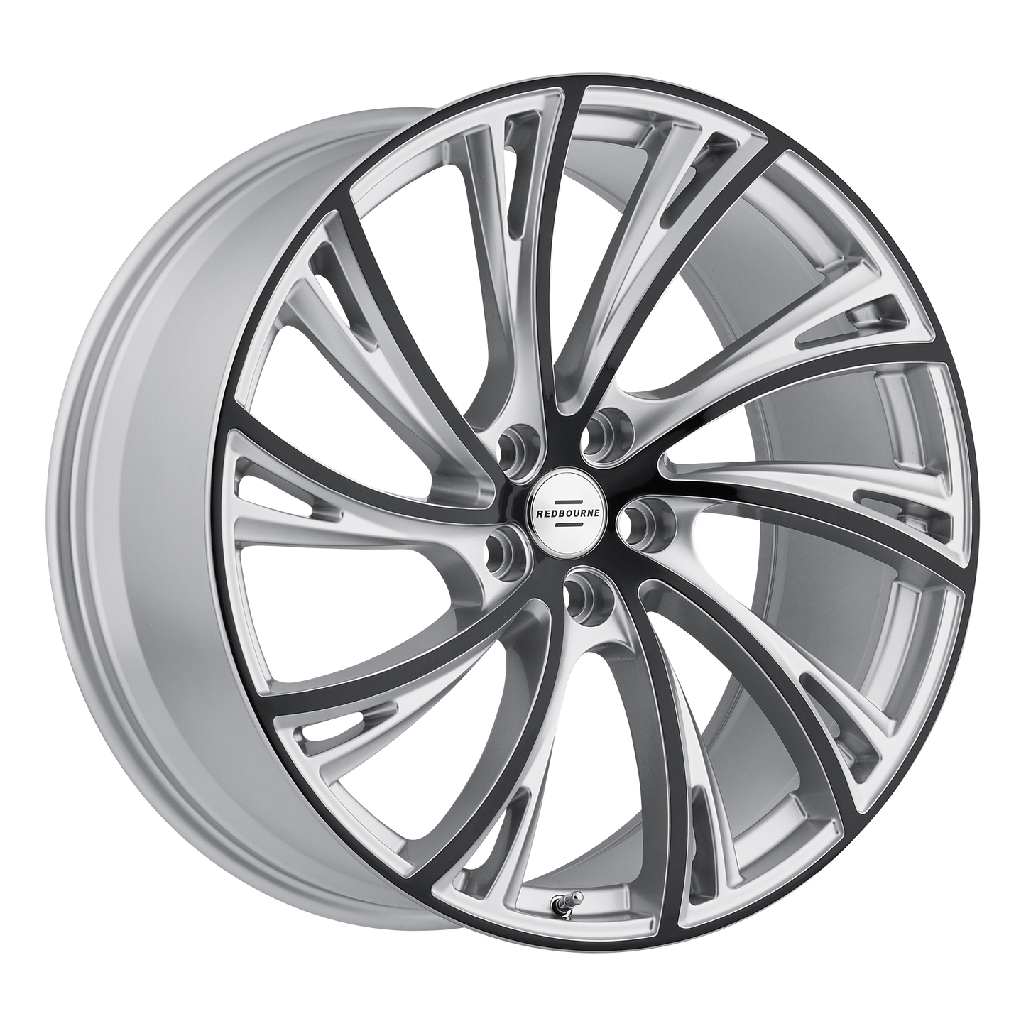 RedBourne NOBLE 22X10 37 5X120/5X4.72 GLOSS TITANIUM W/ GLOSS BLACK FACE