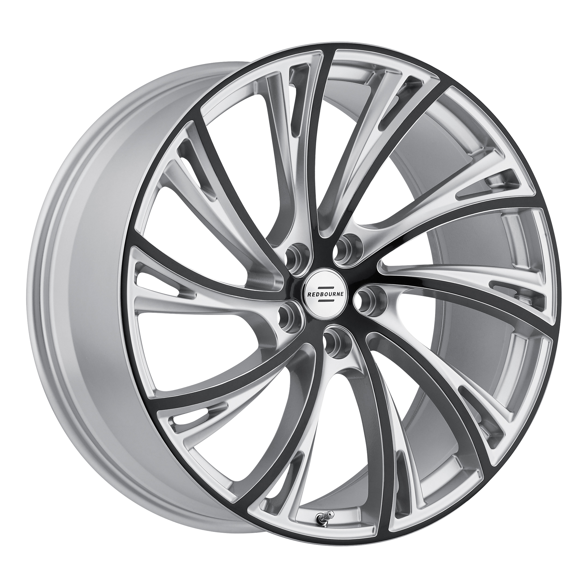 RedBourne NOBLE 22X10 37 5X120/5X4.72 GLOSS TITANIUM W/ GLOSS BLACK FACE