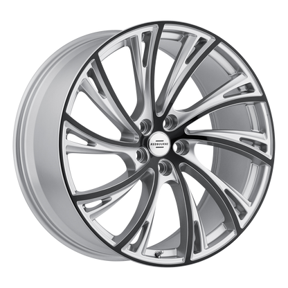 RedBourne NOBLE 22X10 37 5X120/5X4.72 GLOSS TITANIUM W/ GLOSS BLACK FACE
