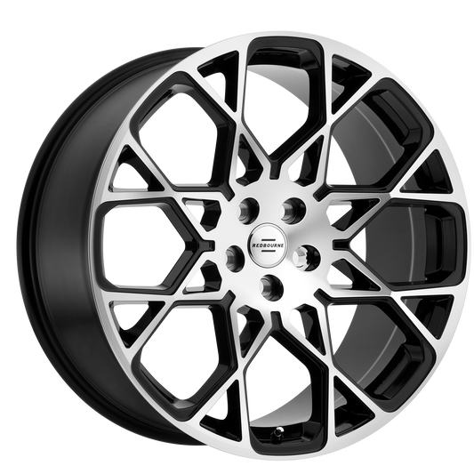 RedBourne MERIDIAN 20X9.5 32 5X120/5X4.72 GLOSS BLACK W/ MIRROR CUT FACE