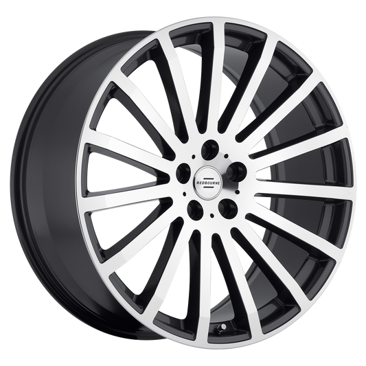 RedBourne DOMINUS 22X9.5 32 5X120/5X4.72 GUNMETAL W/ MIRROR CUT FACE