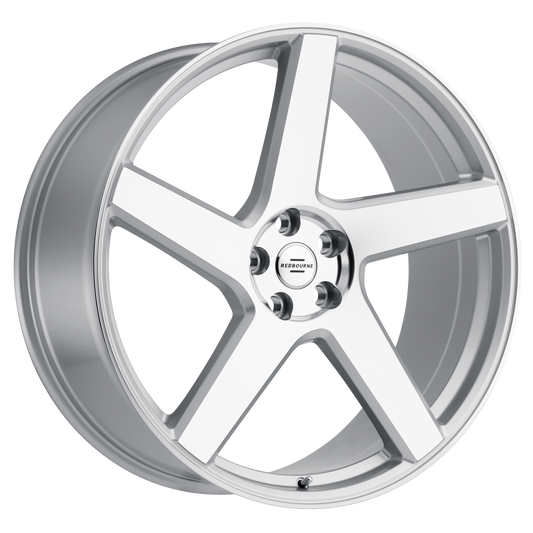 RedBourne MAYFAIR 24X10 35 5X120/5X4.72 SILVER W/ MIRROR CUT FACE