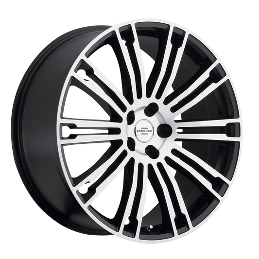 RedBourne MANOR 22X9.5 32 5X120/5X4.72 MATTE BLACK W/ MATTE MACHINED FACE