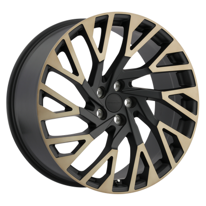 RedBourne WESTMINSTER 22X10 37 5X120/5X4.72 MATTE BLACK W /MACHINED FACE & DARK MATTE TINT