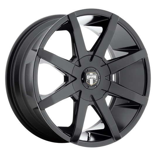 DUB 1PC S110 PUSH 20x8.5 35 5x114.3/5x120/5x4.5/120 GLOSS BLACK