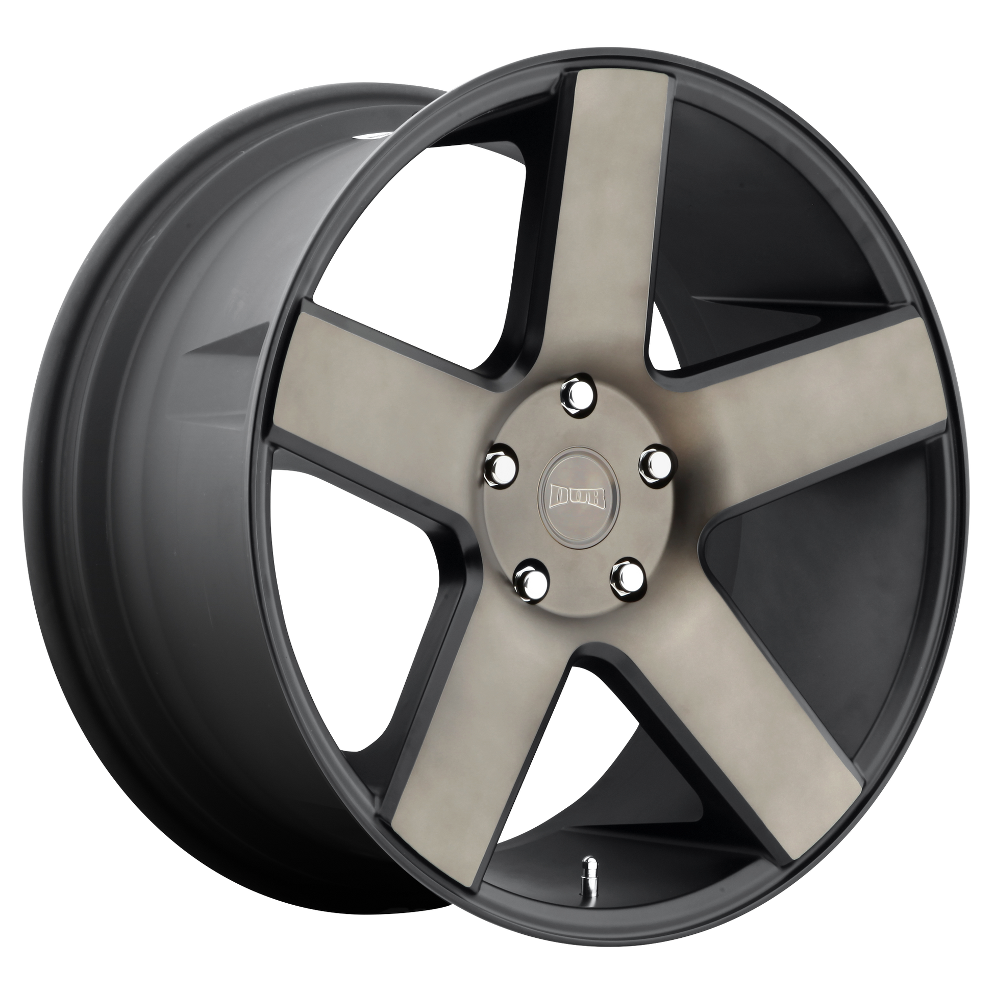 DUB 1PC S116 BALLER 22x9 15 5x115/5x115 MATTE BLACK DOUBLE DARK TINT