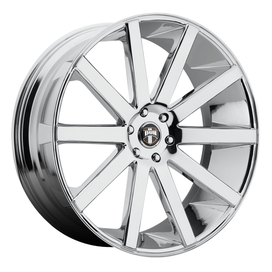 DUB 1PC S120 SHOT CALLA 22x9.5 20 6x139.7/6x5.5 CHROME PLATED