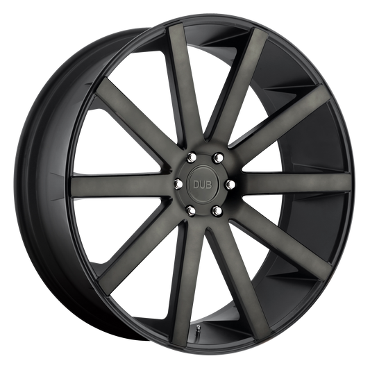 DUB 1PC S121 SHOT CALLA 26x10 20 6x139.7/6x5.5 MATTE BLACK DOUBLE DARK TINT