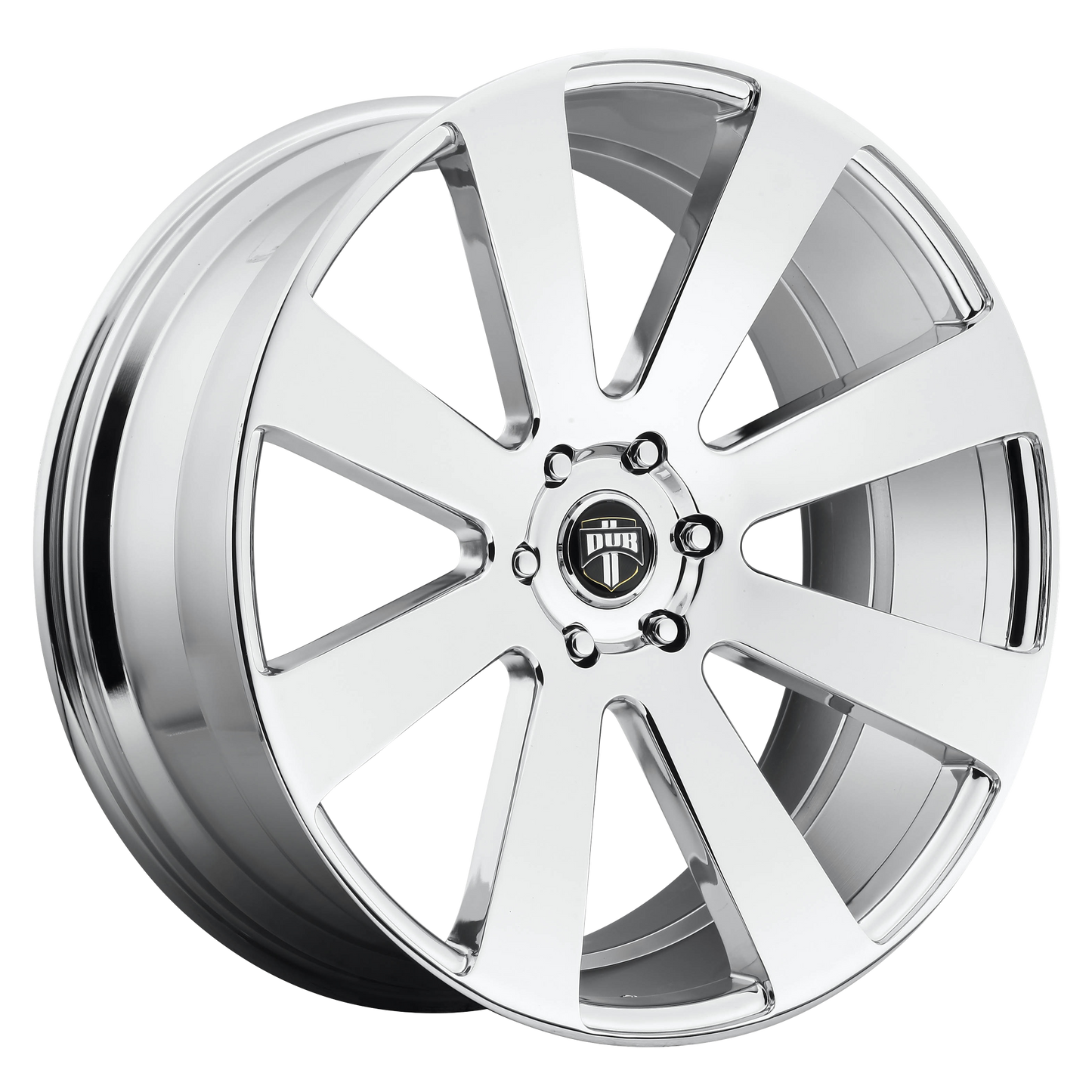 DUB 1PC S131 8-BALL 24x10 20 6x139.7/6x5.5 CHROME PLATED