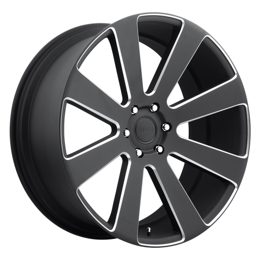 DUB 1PC S187 8-BALL 22x9.5 30 6x135/6X5.3 MATTE BLACK MILLED