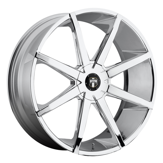 DUB 1PC S201 PUSH 22x9.5 25 6x135/6x139.7/6x135/5.5 CHROME PLATED
