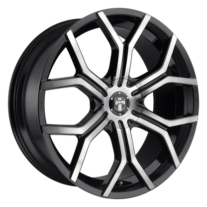 DUB 1PC S209 ROYALTY 22X9.5 32 5X112 GLOSS MACHINED DOUBLE DARK TINT