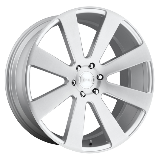 DUB 1PC S213 8-BALL 22x9.5 20 6x139.7/6x5.5 GLOSS SILVER BRUSHED
