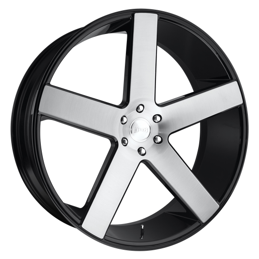 DUB 1PC S217 BALLER 24x10 30 6x135/6X5.3 GLOSS BLACK BRUSHED
