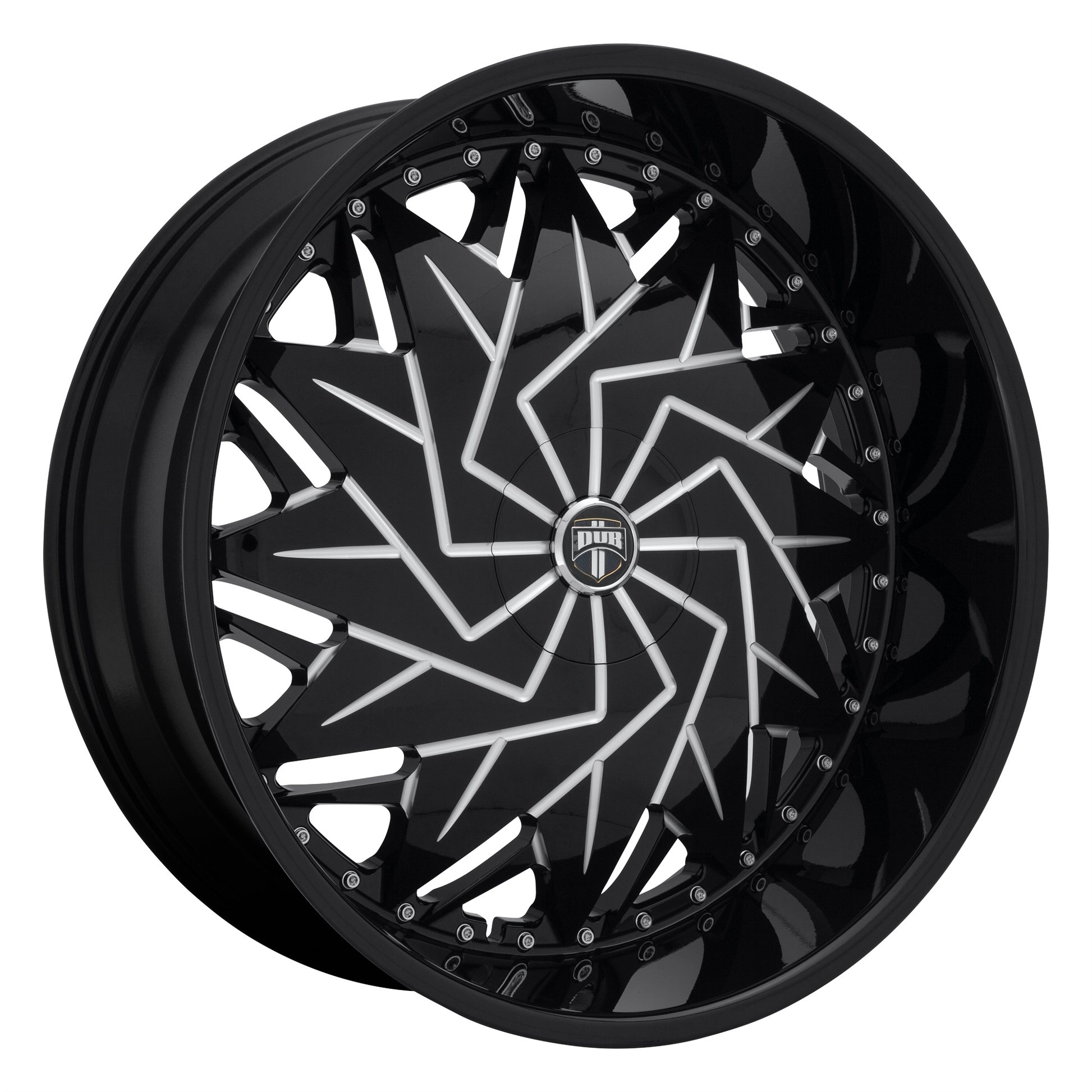 DUB 1PC S231 DAZR 26x9 25 5x114.3/5x120/5x4.5/120 GLOSS BLACK MILLED