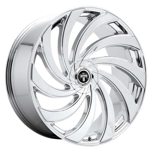 DUB 1PC S238 DELISH 24x9 15 5x115/5x120/5x115/120 CHROME PLATED
