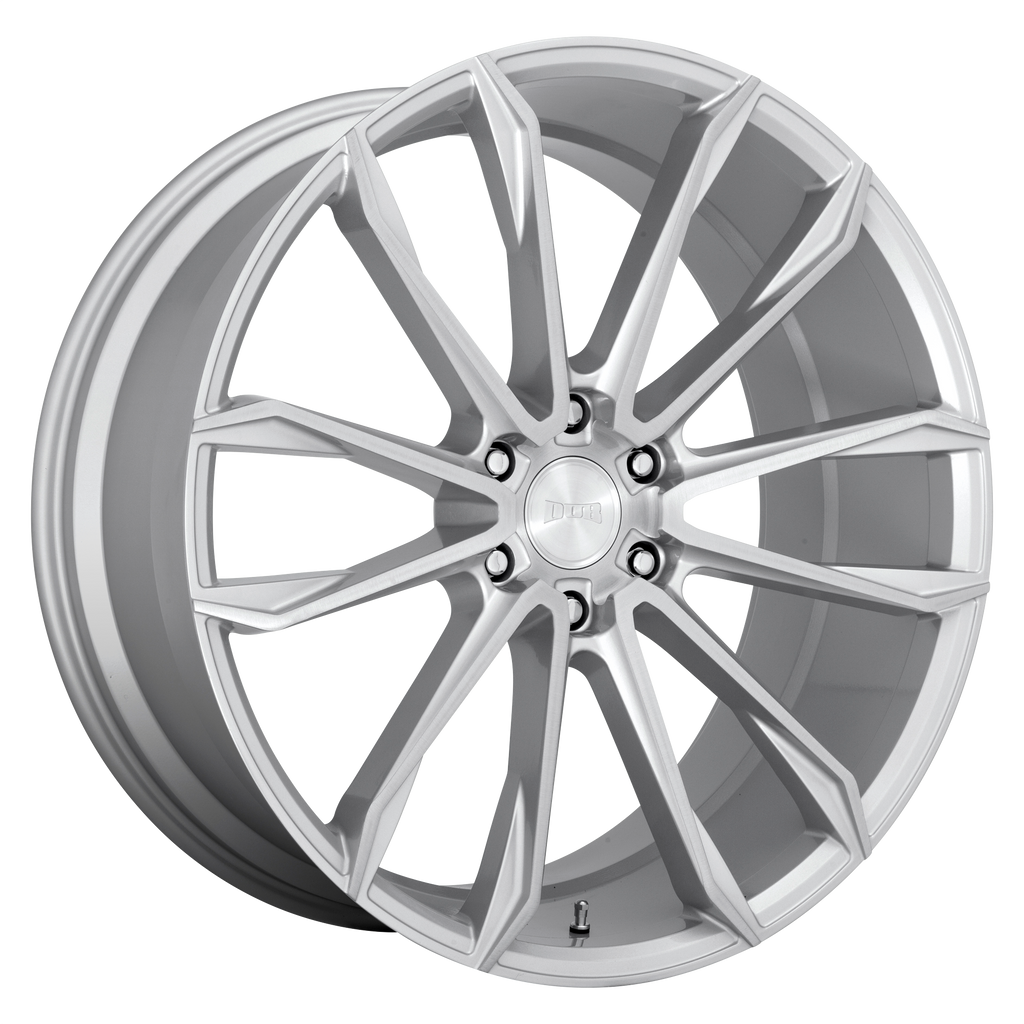 DUB 1PC S248 CLOUT 24x10 30 6x135/6X5.3 GLOSS SILVER BRUSHED