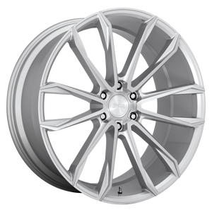 DUB 1PC S248 CLOUT 24x10 30 6x135/6X5.3 GLOSS SILVER BRUSHED