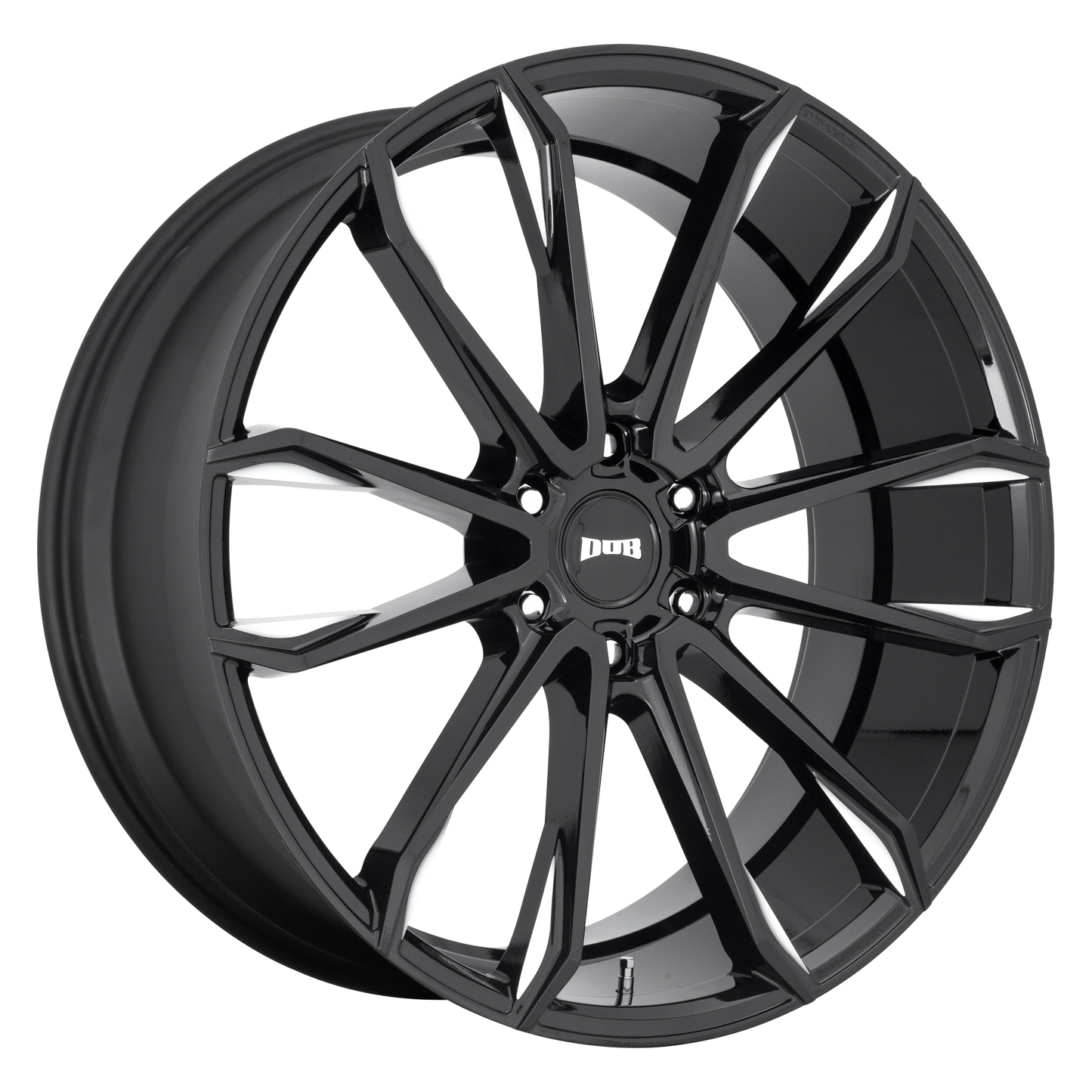 DUB 1PC S252 CLOUT 24x10 30 6x139.7/6x5.5 GLOSS BLACK MILLED