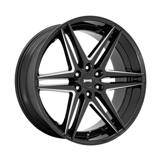 DUB 1PC S267 DIRTY DOG 26X10 30 6X135 GLOSSY BLACK MILLED