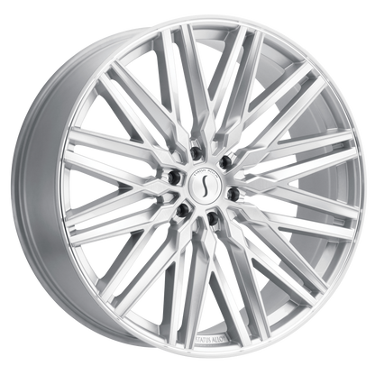 Status ADAMAS 20X9 15 6X114.3/6X4.5 SILVER W/ MIRROR CUT FACE