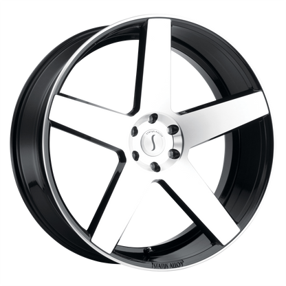 Status EMPIRE 22X9.5 15 5X127/5X5.0 GLOSS BLACK W/ MACHINED FACE