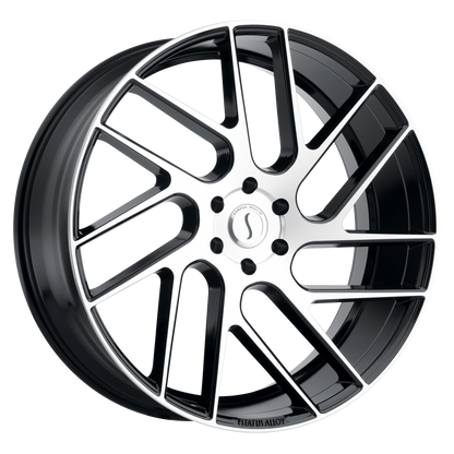 Status JUGGERNAUT 22X9.5 30 6X135/6X5.3 GLOSS BLACK W/ MACHINED FACE