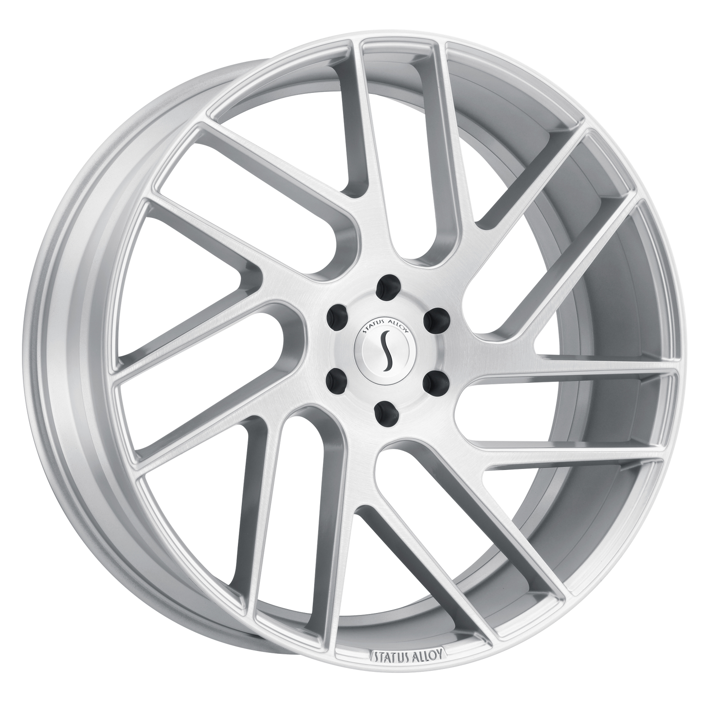 Status JUGGERNAUT 20X9 25 6X120/6X120 SILVER W/ BRUSHED MACHINED FACE
