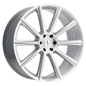Status ZEUS 26X10 25 6X139.7/6X5.5 SILVER W/ BRUSHED FACE