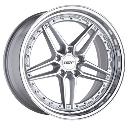 TSW ASCARI 20X9 35 5X120/5X4.72 SILVER W/ MIRROR CUT FACE & LIP