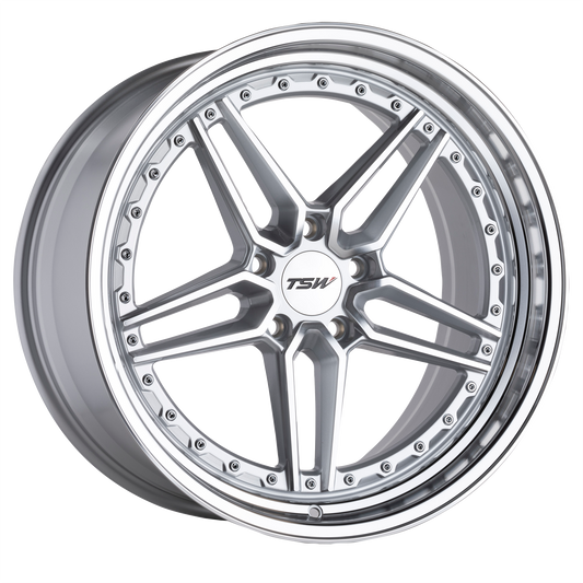 TSW ASCARI 20X9 35 5X120/5X4.72 SILVER W/ MIRROR CUT FACE & LIP