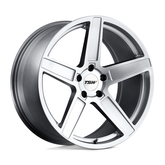 TSW ASCENT 19X8.5 40 5X120/5X4.72 MATTE TITANIUM SILVER