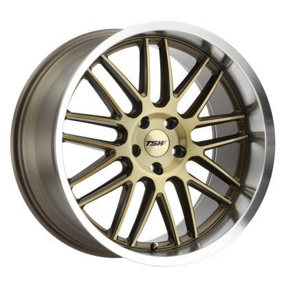TSW AVALON 20X10 25 5X114.3/5X4.5 BRONZE W/ BRUSHED BRONZE FACE & MACHINED LIP