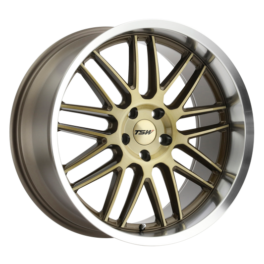 TSW AVALON 20X10 25 5X114.3/5X4.5 BRONZE W/ BRUSHED BRONZE FACE & MACHINED LIP
