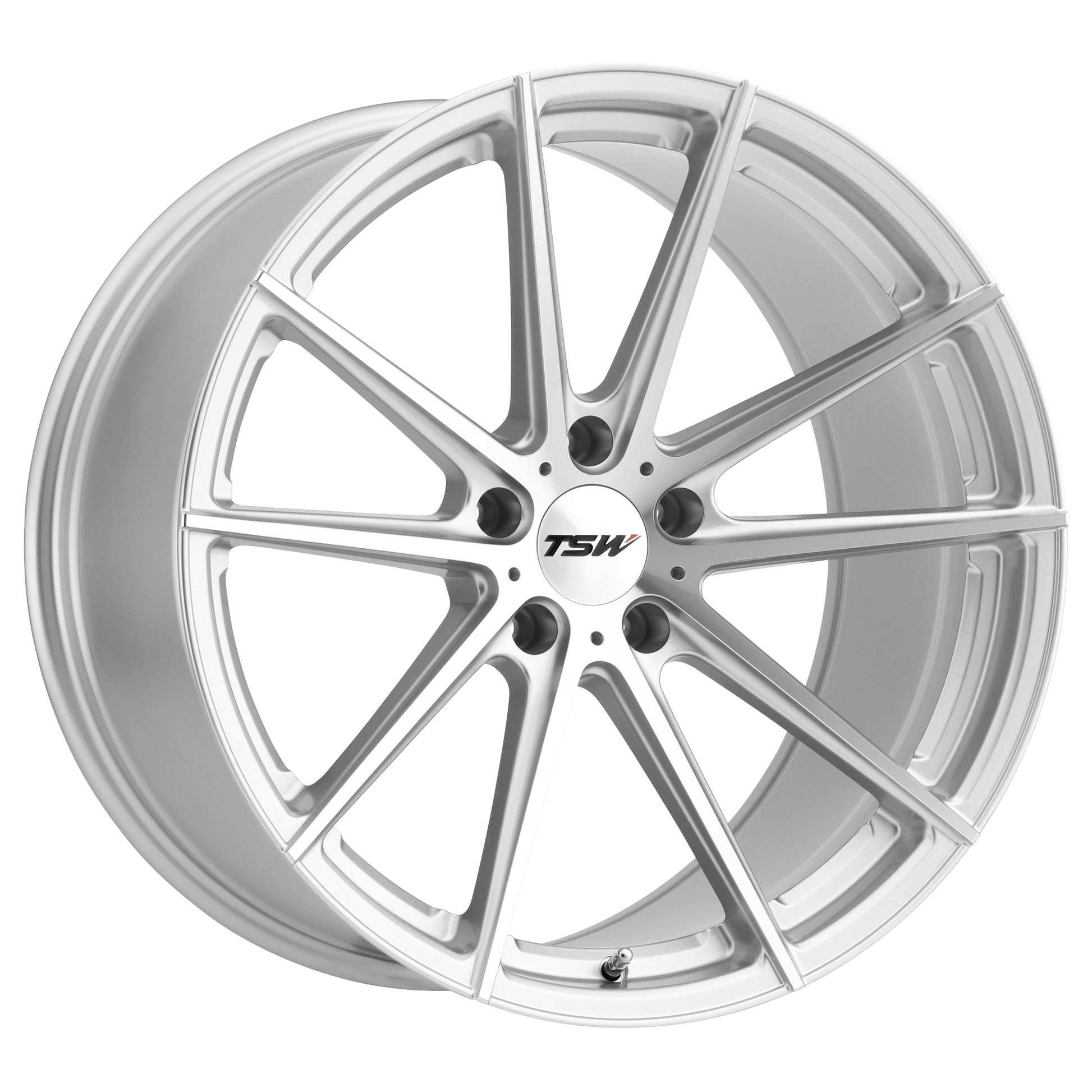TSW BATHURST 20X9 20 5X114.3/5X4.5 SILVER W/ MIRROR CUT FACE