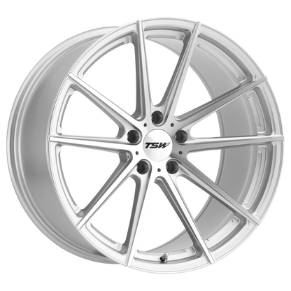 TSW BATHURST 20X9 20 5X114.3/5X4.5 SILVER W/ MIRROR CUT FACE
