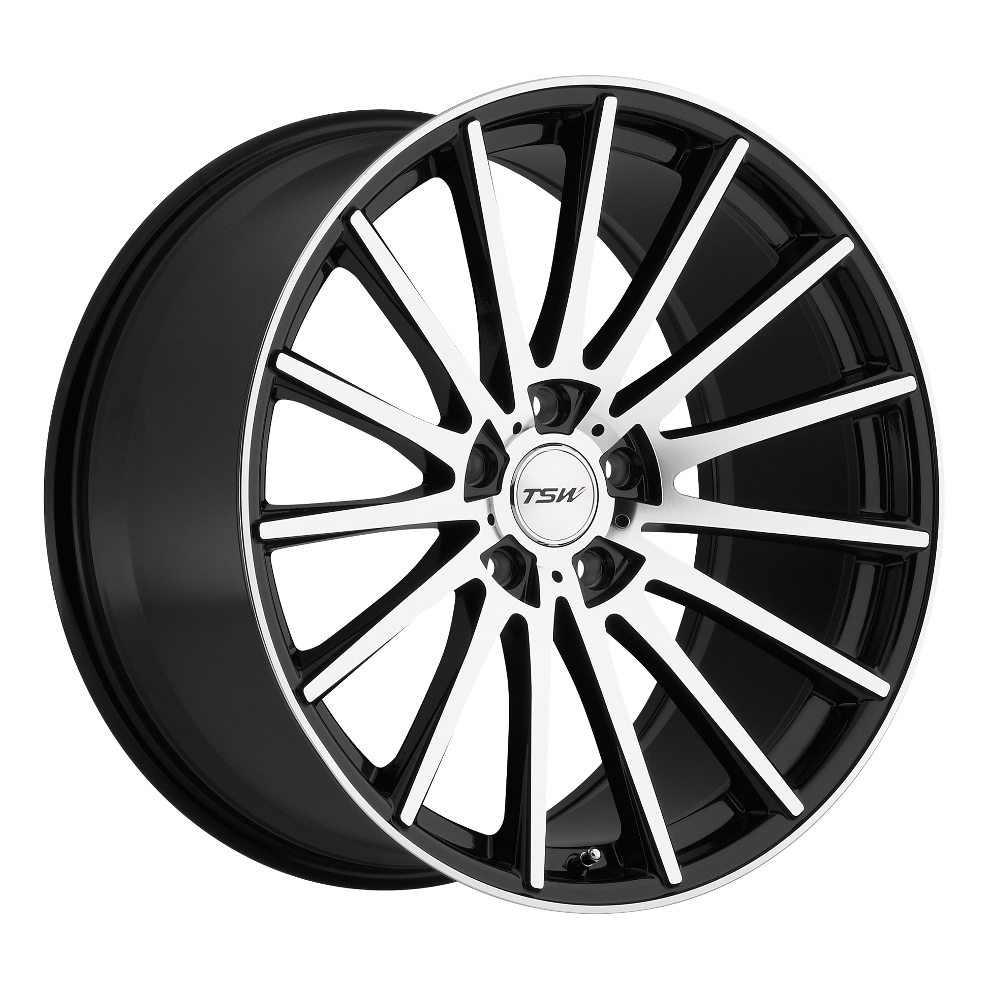 TSW CHICANE 20X10 25 5X120/5X4.72 GLOSS BLACK W/ MIRROR FACE